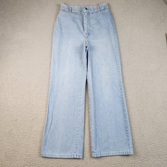Fancy Props Denim - Vintage Fancy Props by Wilkins Bell Bottom Jeans Womens 26x27 Wide Leg 70s Flare